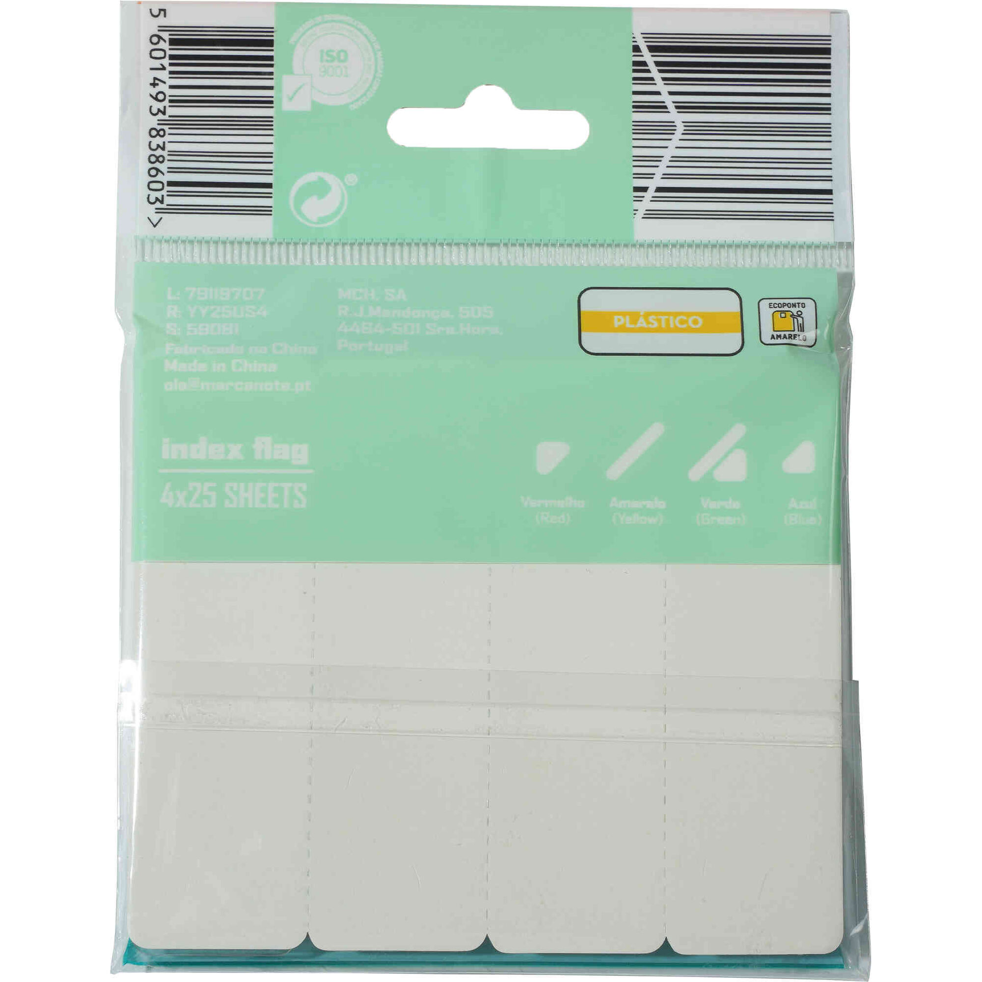 Sinalizadores 4x25 Folhas Multicor Note!