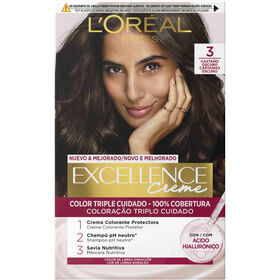 Coloração Permanente Excellence Creme Castanho Escuro 3