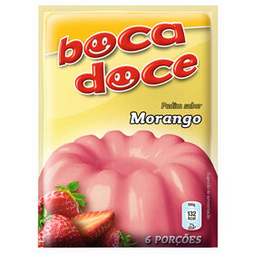 Preparado para Pudim de Morango Boca Doce