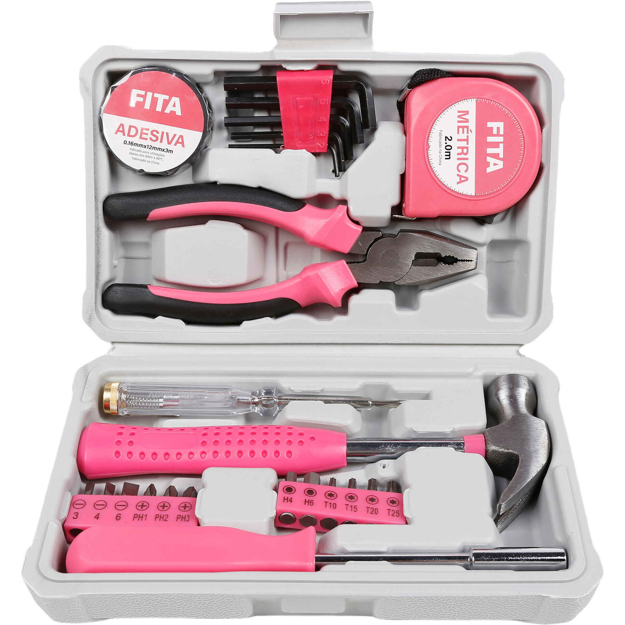 Conjunto de Ferramentas Cor de Rosa Echo