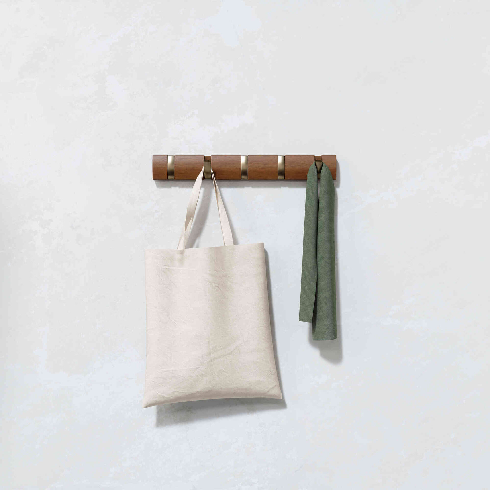 Cabide de Parede Castanho Flip