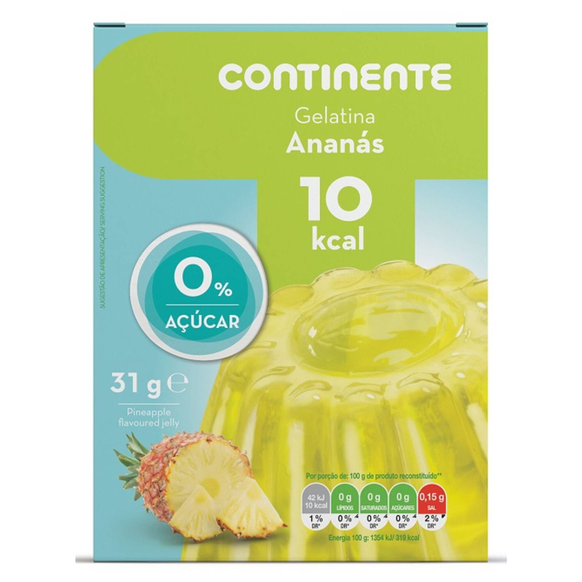 Gelatina Ananás 0% Açúcar