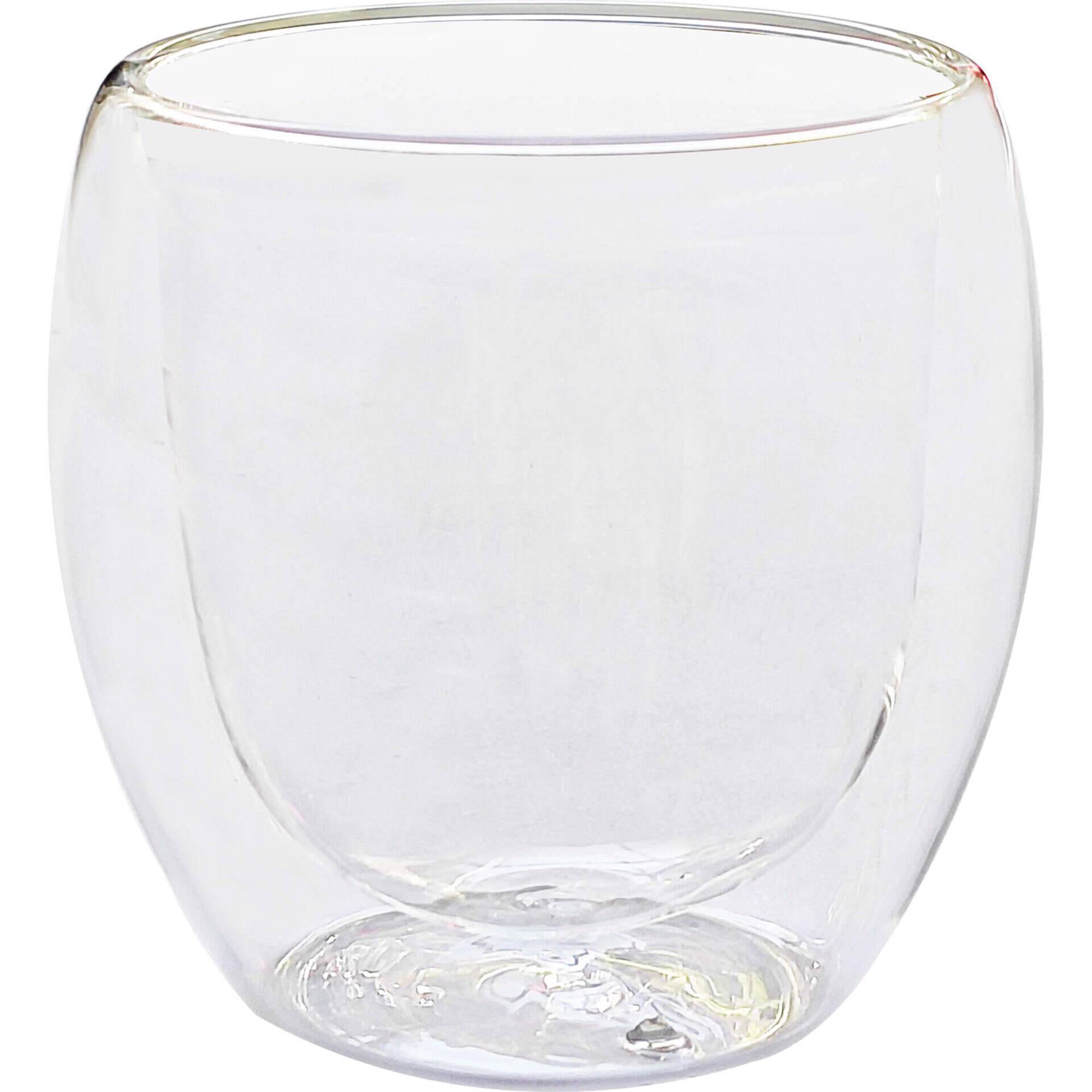 Copo Parede Dupla 250ml Transparente Copo Parede Dupla 250ml Transparente