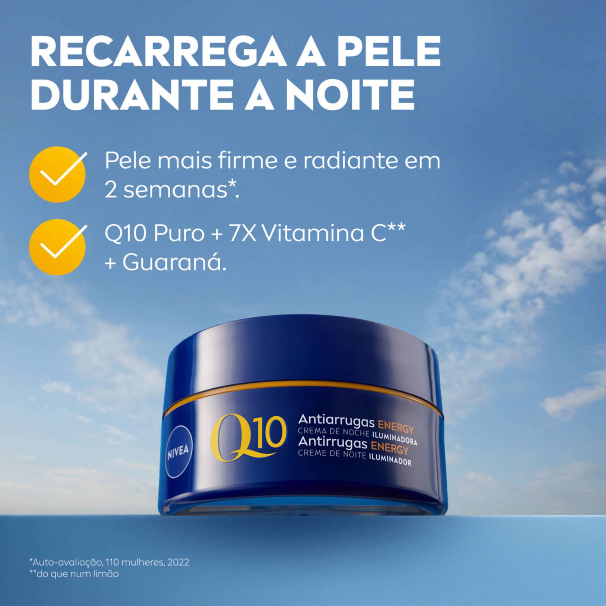 Creme de Rosto Noite Q10 Energy Antirrugas