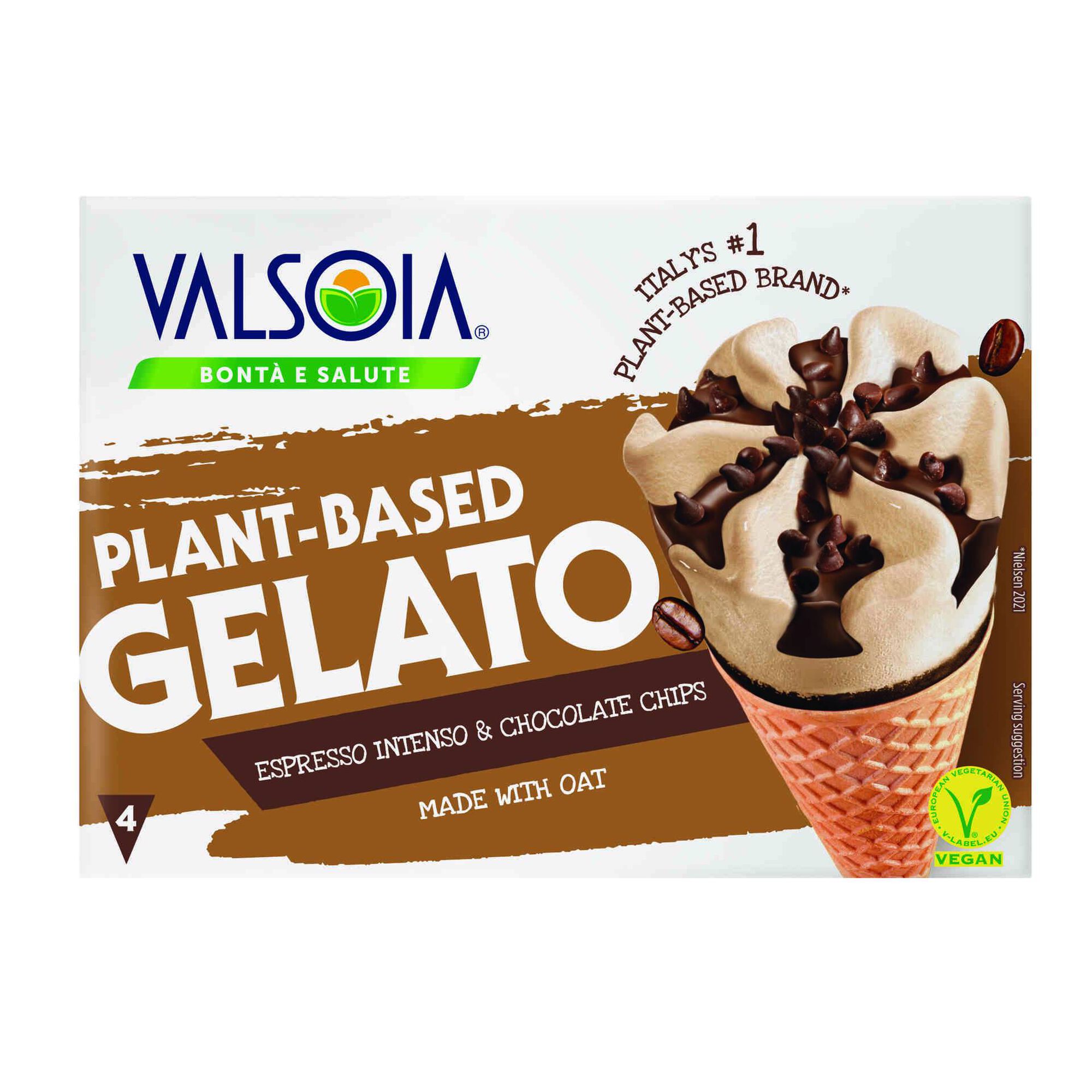 Gelado Cone Chocolate e Café Valsoia emb. 300 gr (4 un) Continente
