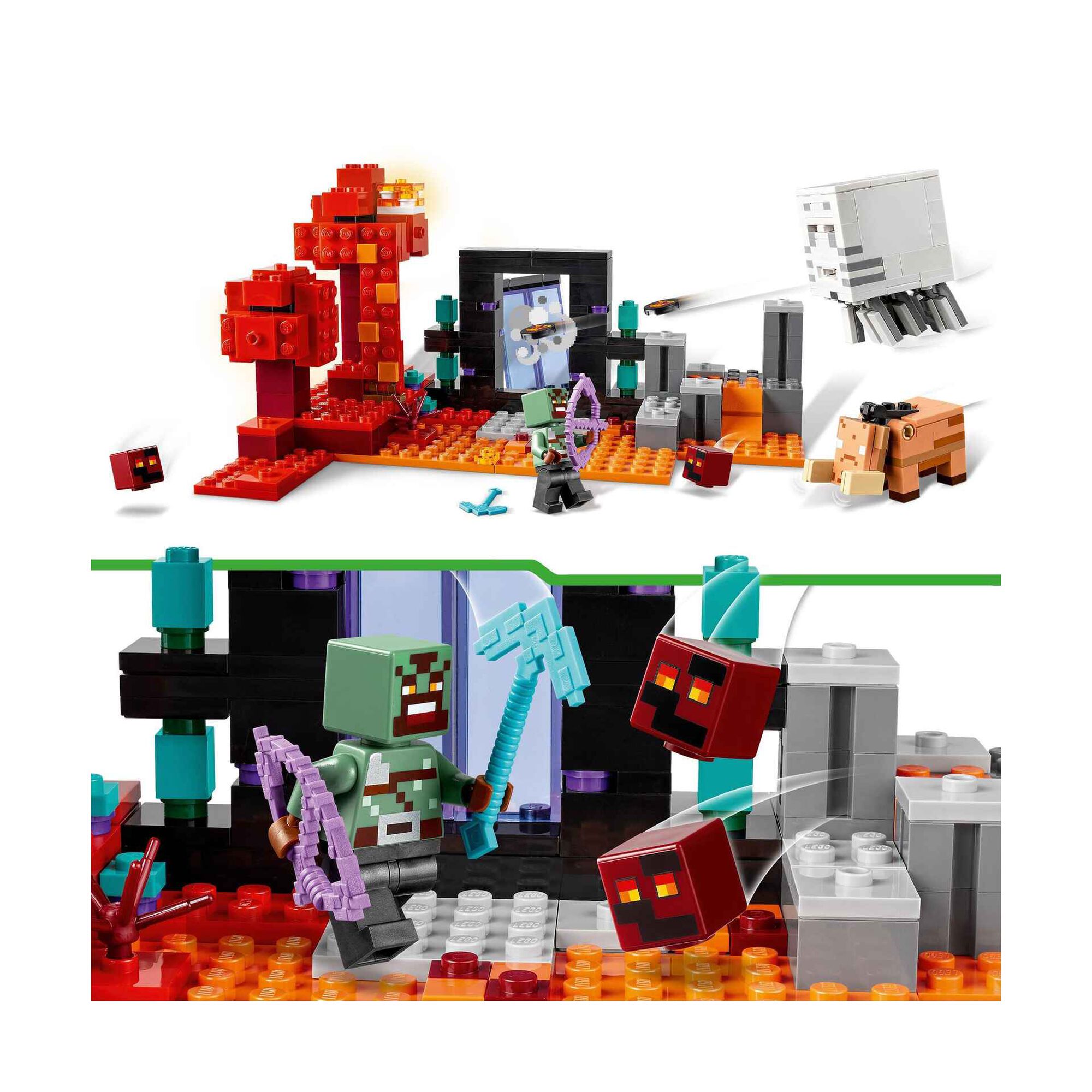 A Emboscada do Portal do Nether - 21255 A Emboscada do Portal do Nether - 21255