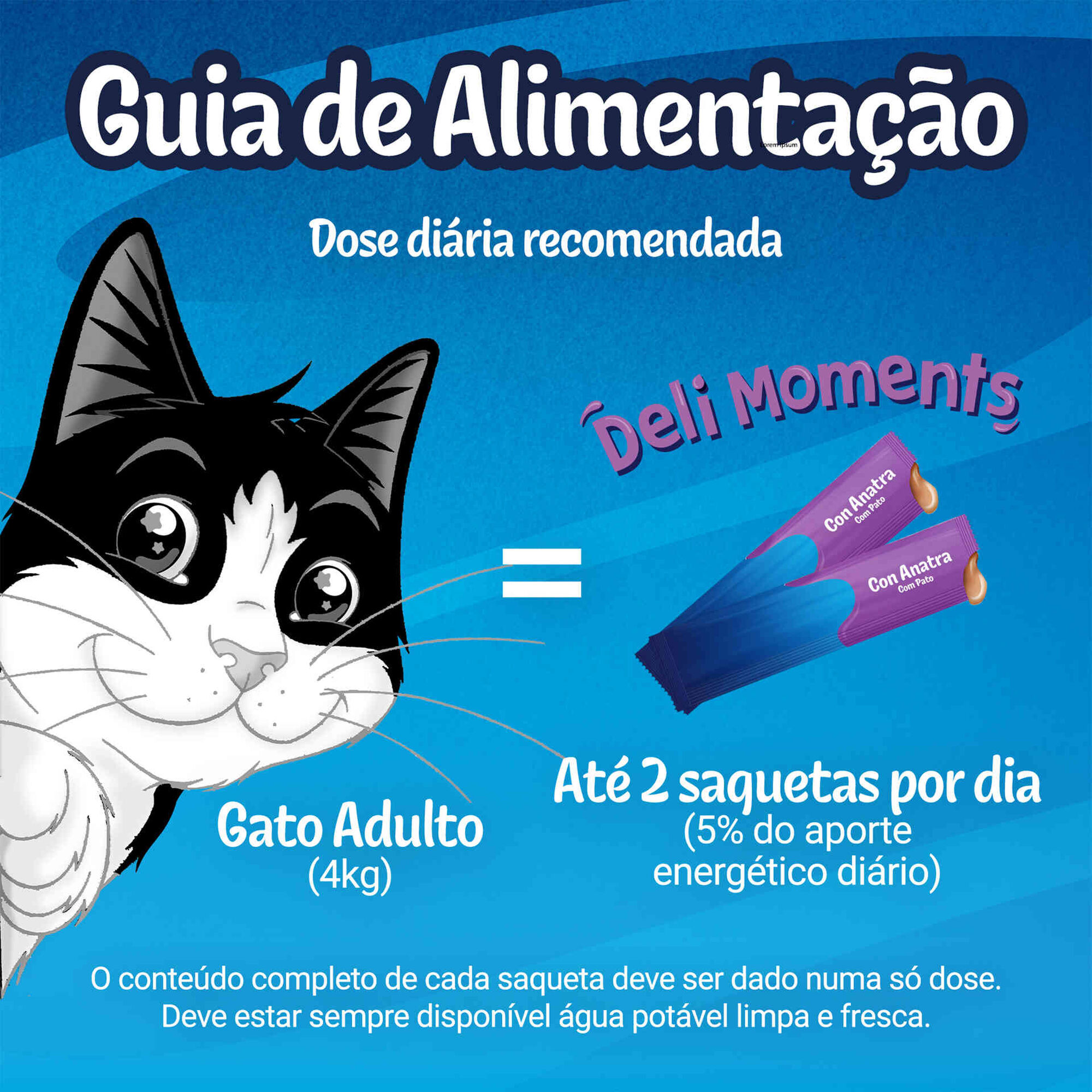 Snack L&iacute;quido para Gato Adulto Deli Moments Pato Saquetas Purina Felix