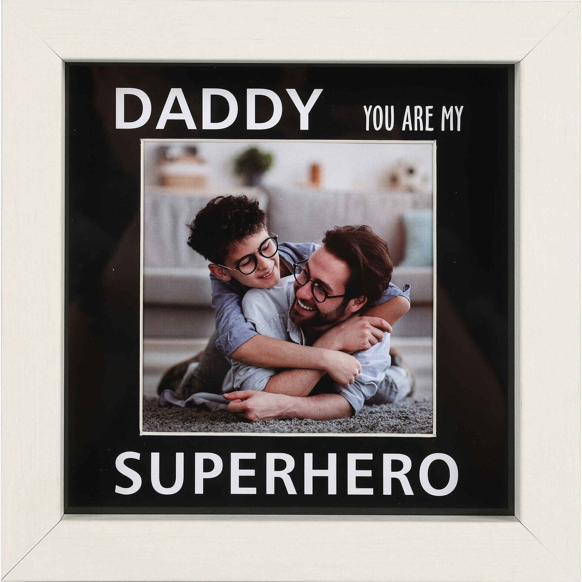 Moldura 9x9cm Daddy Superhero Kasa