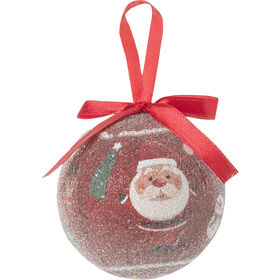 Conjunto 3 Bolas Efeito Açúcar 7,8cm Vermelho