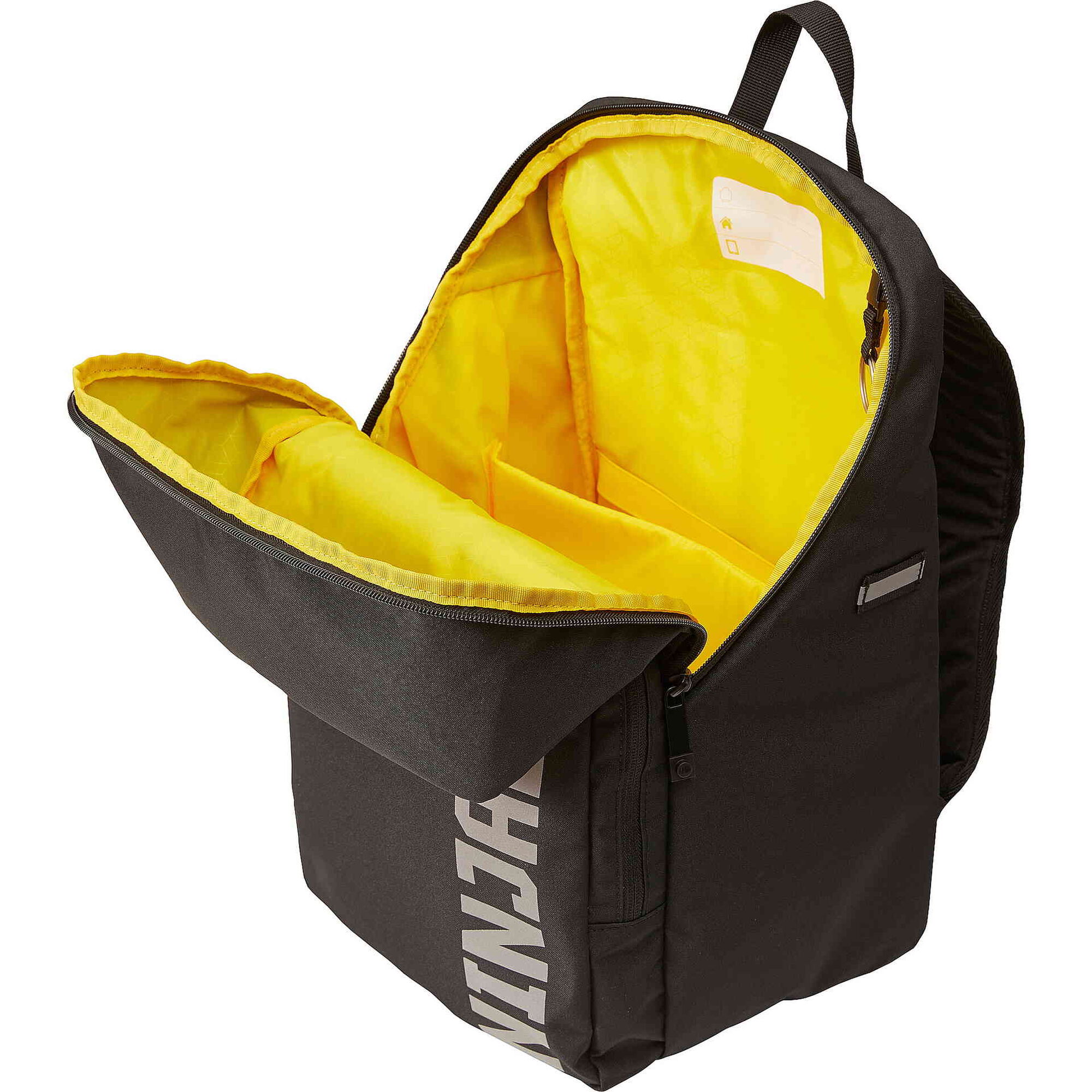 Mochila Quadrada Preta e Vermelha