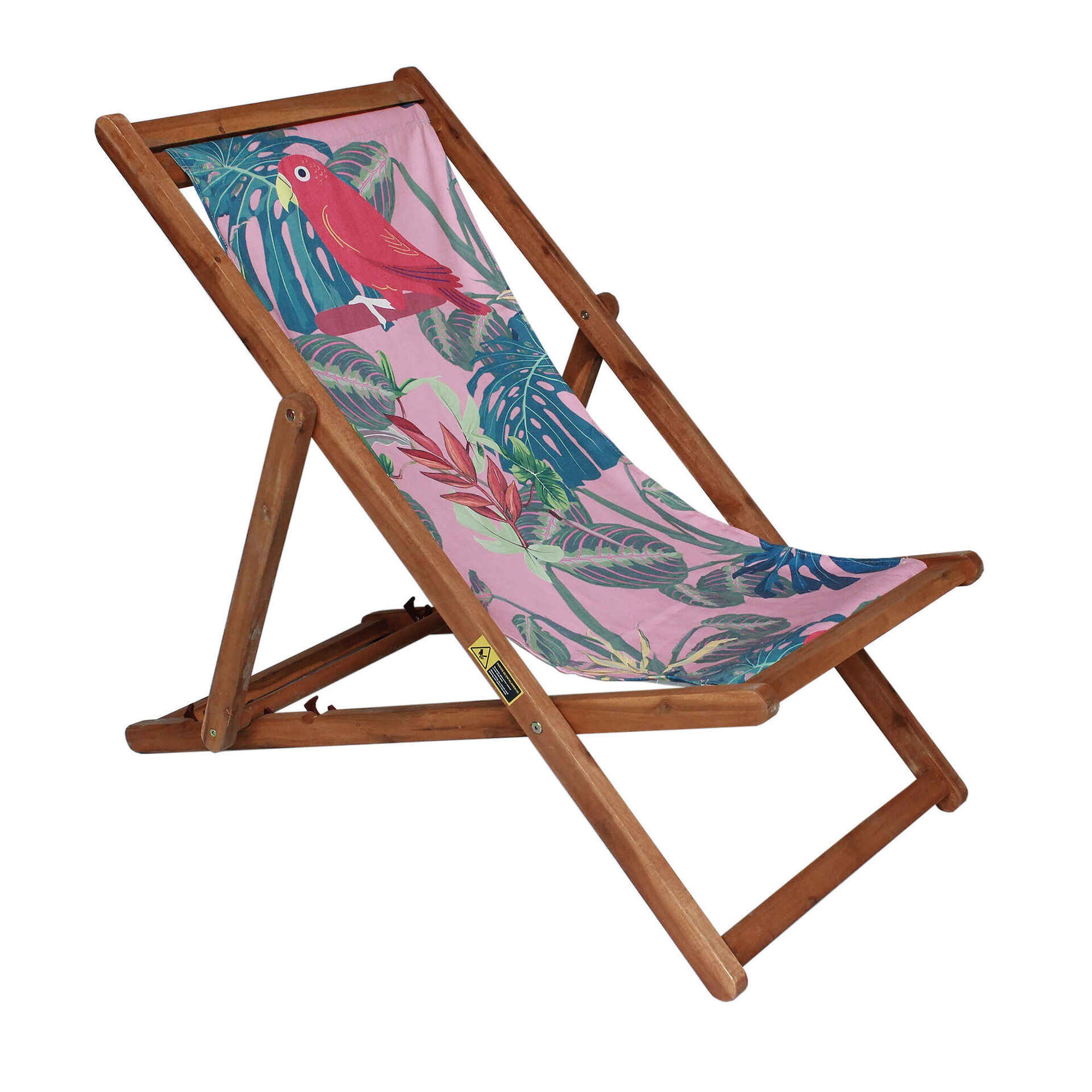 Cadeira Relax Tropical Rosa Boho