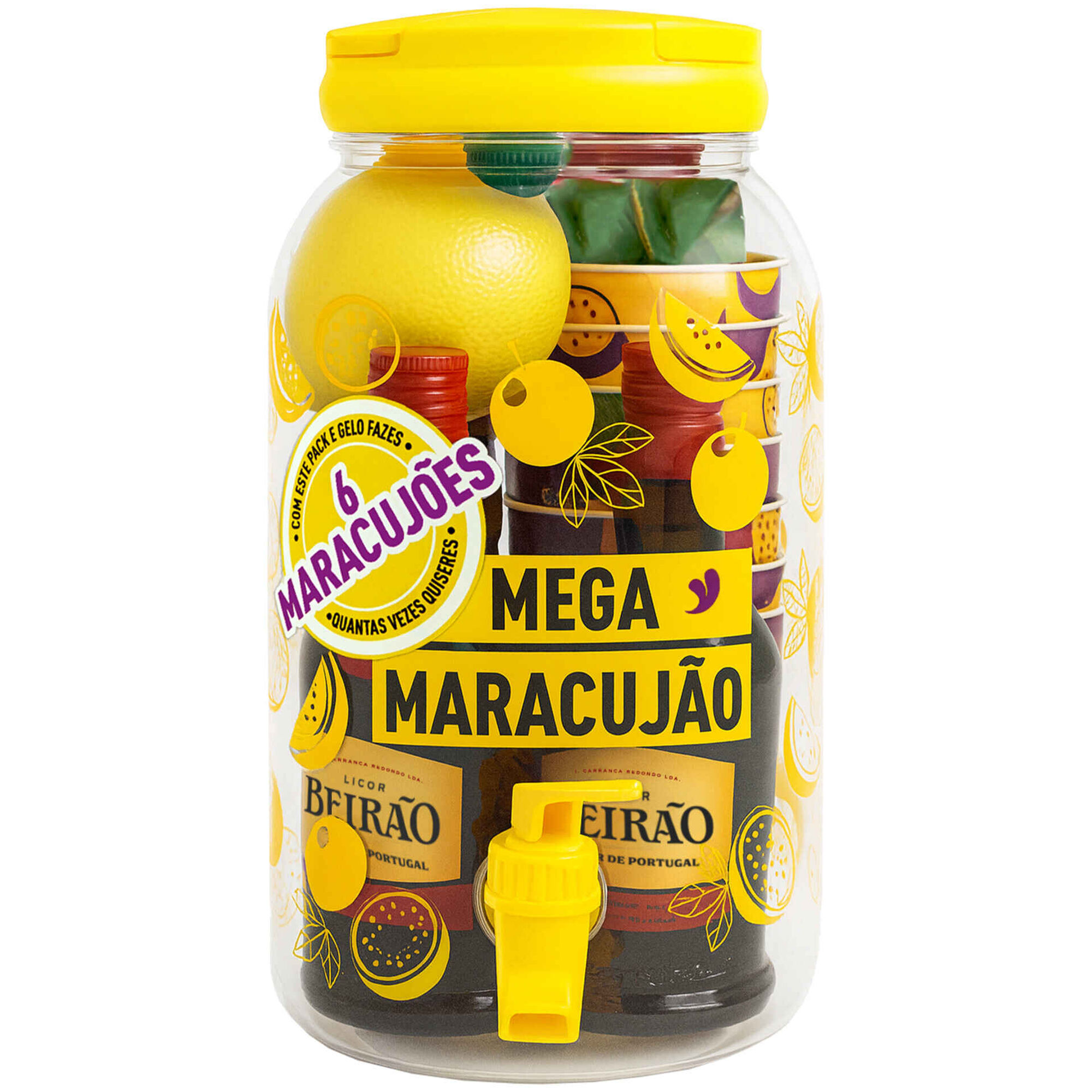 Licor Beir&atilde;o com Mega Maracuj&atilde;o