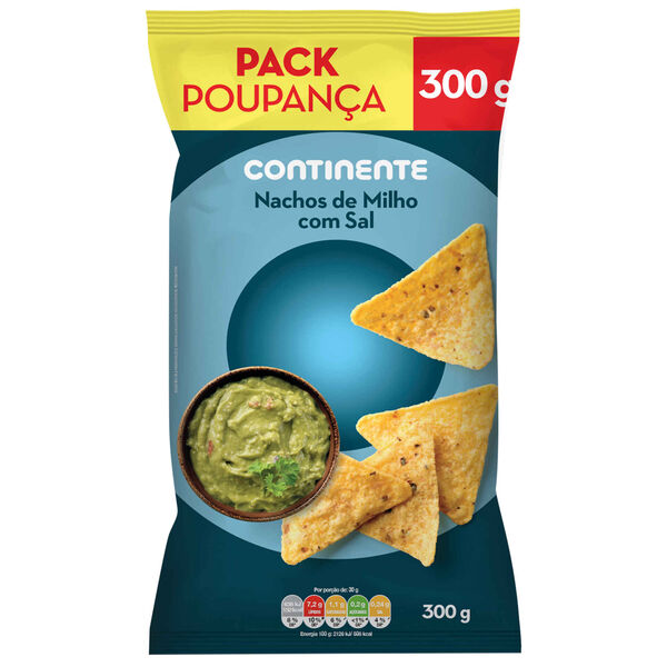 Nachos de Milho com Sal Pack Poupança Continente