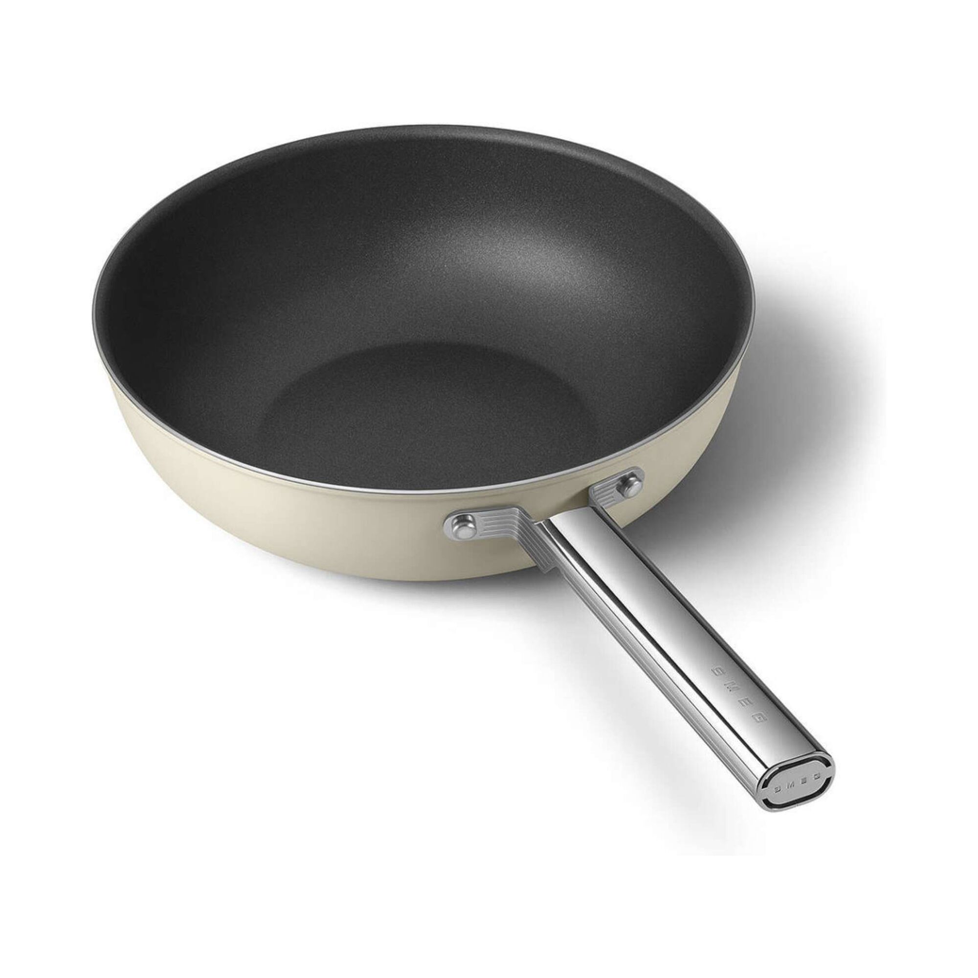 Wok Antiaderente Alum&iacute;nio 30cm Creme