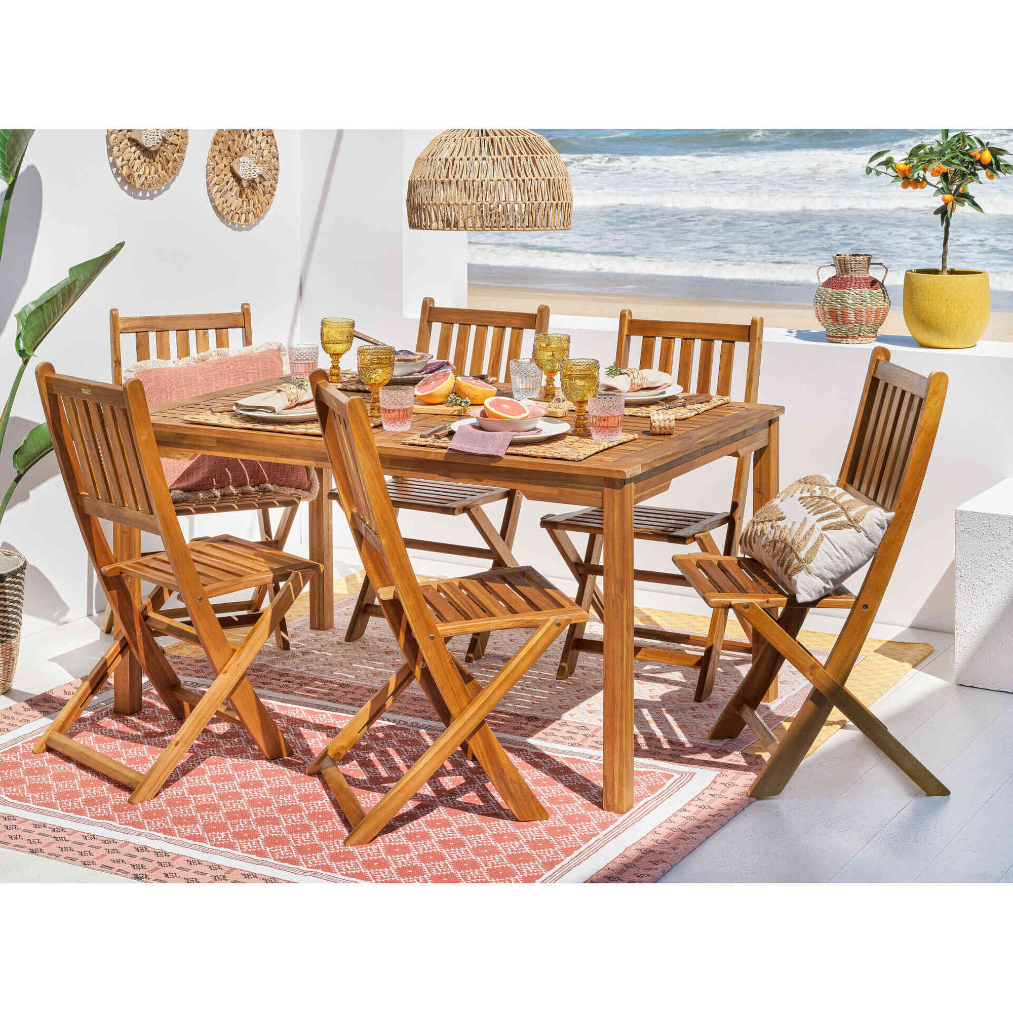 Conjunto Jardim 6 Lugares Madeira Lisboa Kasa