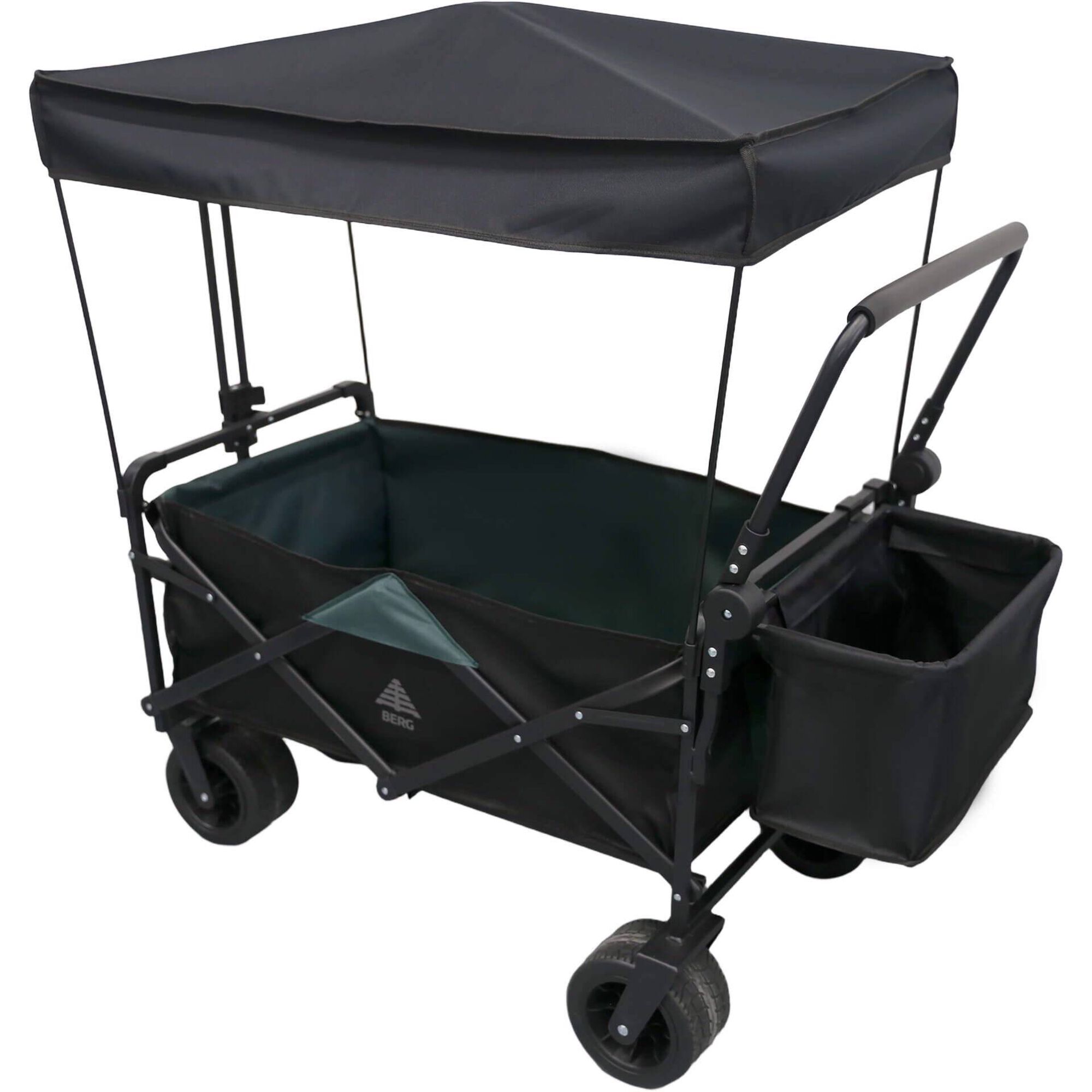 Carrinho de Transporte Preto e Verde Berg