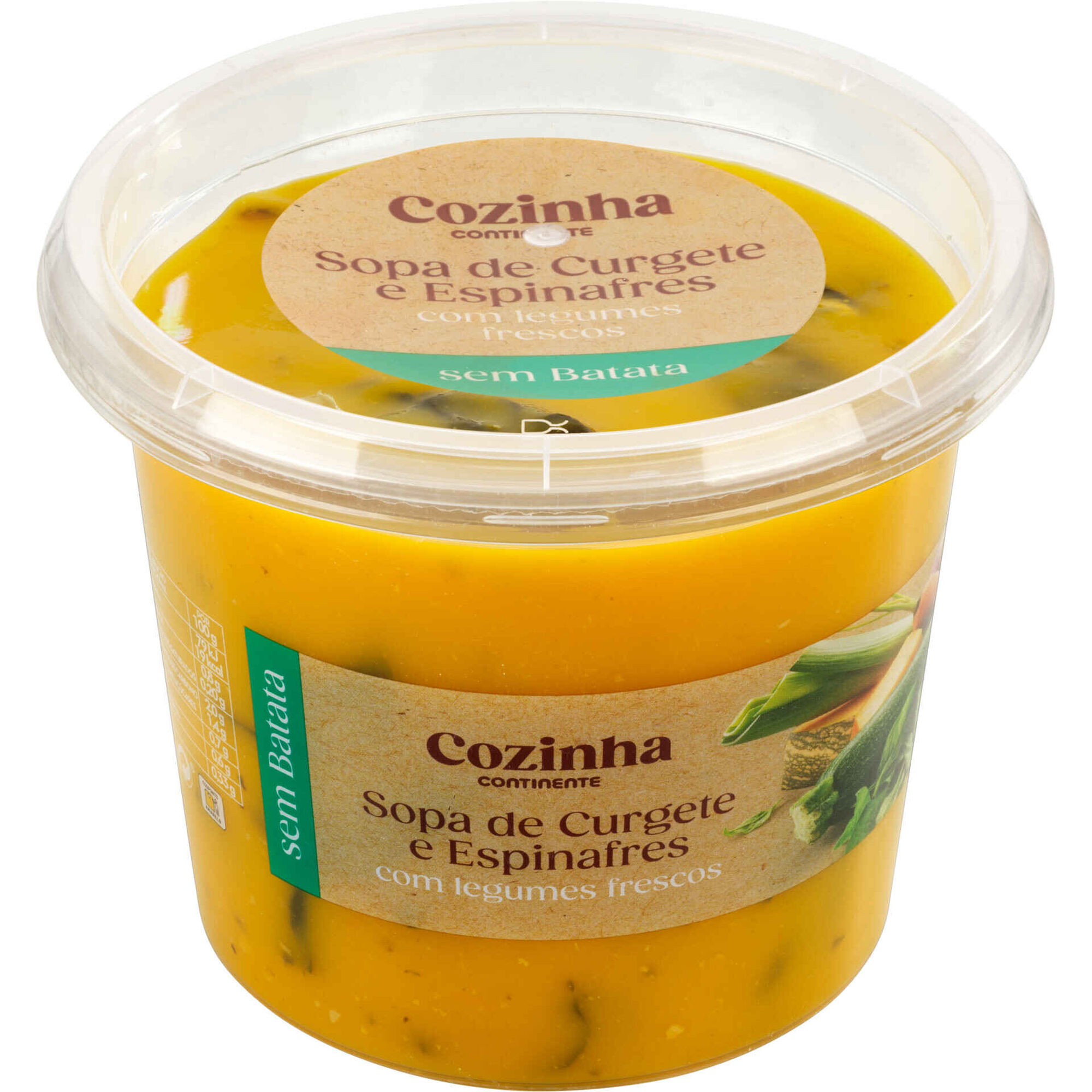 Sopa de Curgete e Espinafres sem Batata Cozinha Continente