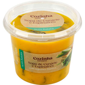 Sopa de Curgete e Espinafres sem Batata Cozinha Continente