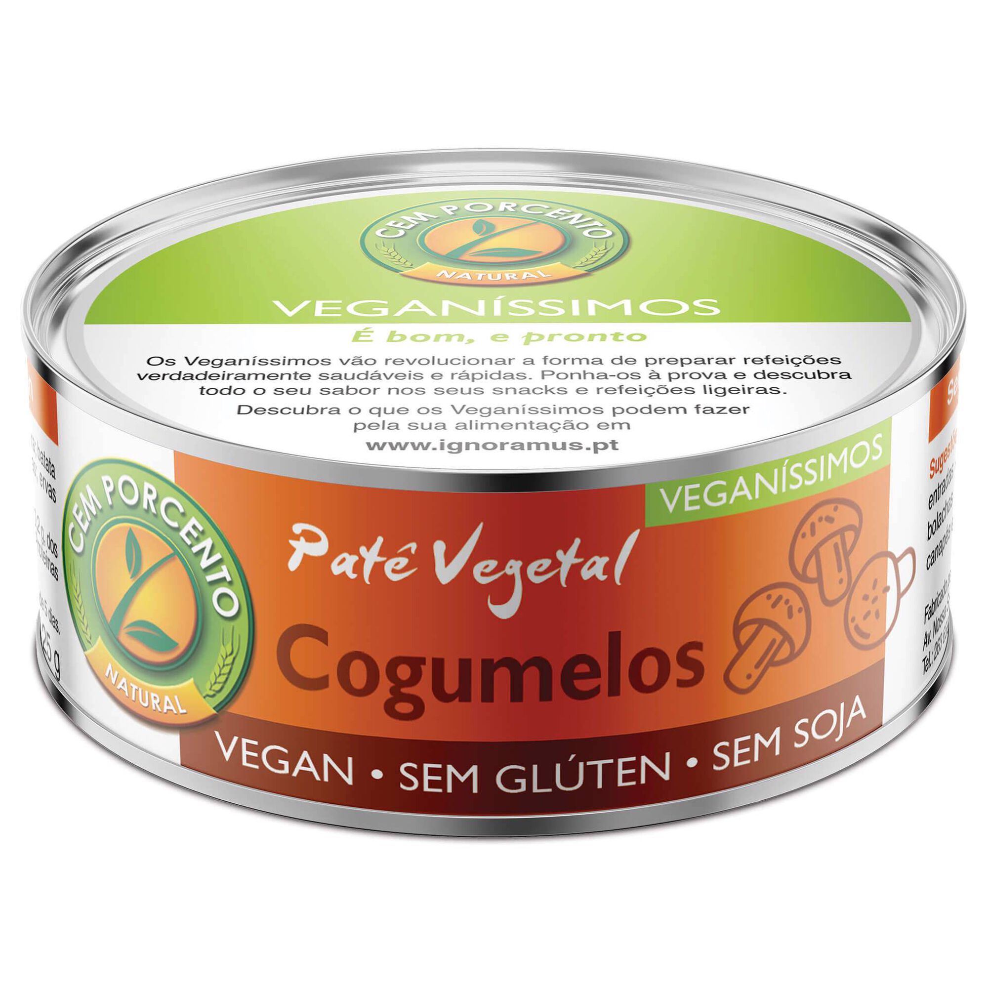 Patê Vegetal de Cogumelos sem Glúten