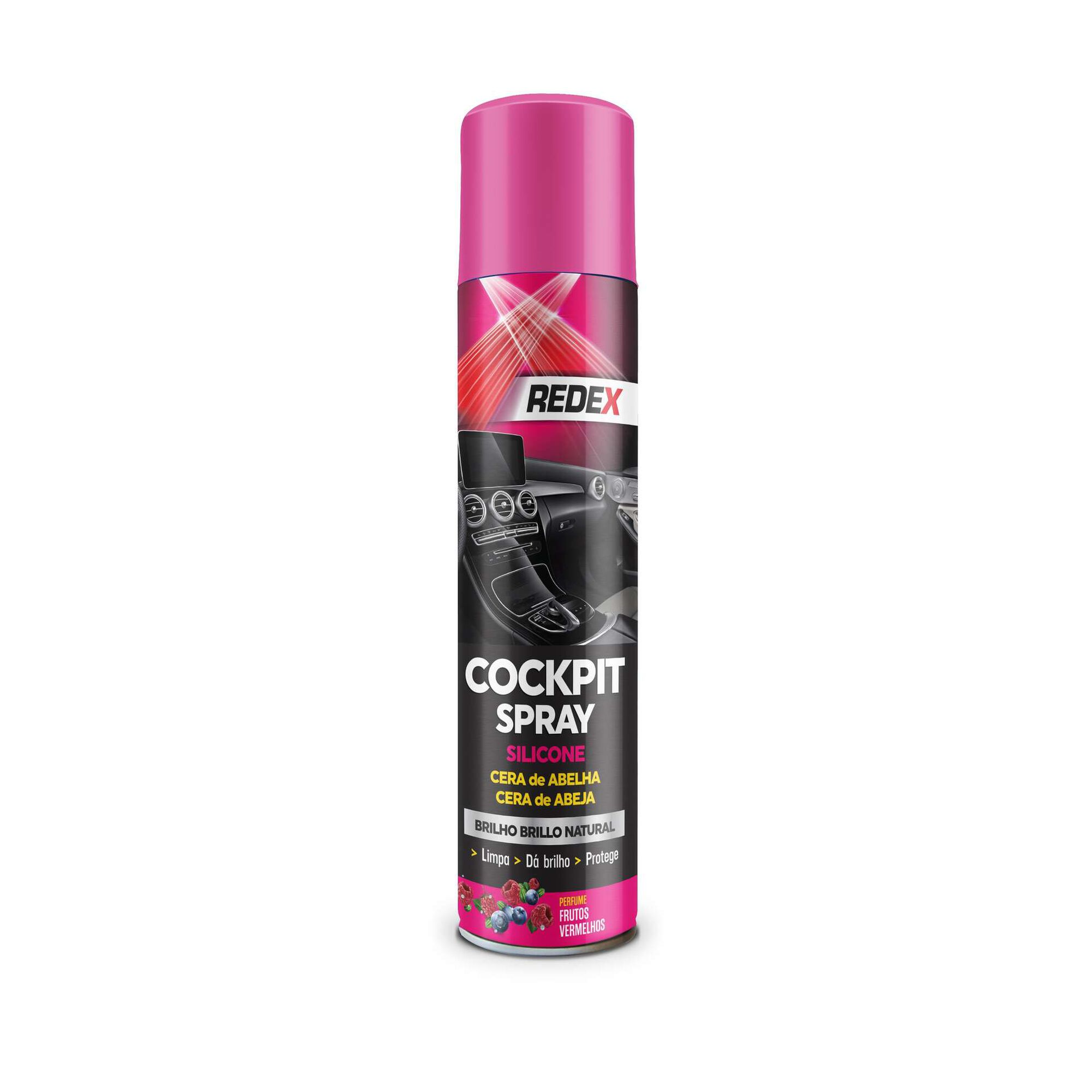 Spray Cockpit Cera de Abelha Perfume Frutos Vermelhos 600ml Spray Cockpit Cera de Abelha Perfume Frutos Vermelhos 600ml