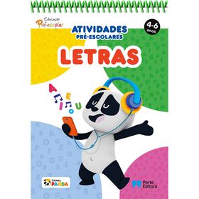 Bloco de Atividades Pr&eacute;-escolares Panda - Letras (4-6 Anos)