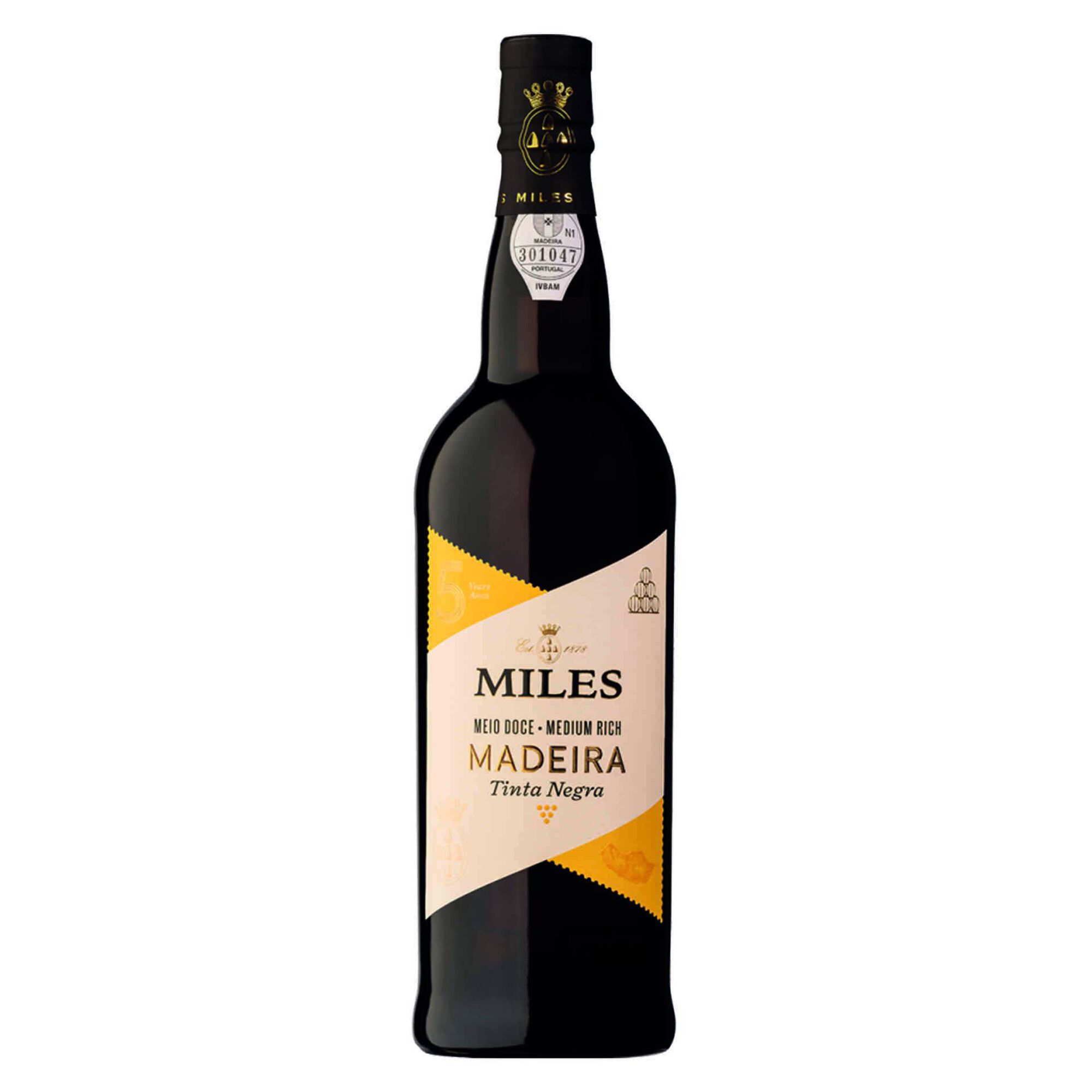 Miles Finest Vinho da Madeira Meio Doce 5 Anos