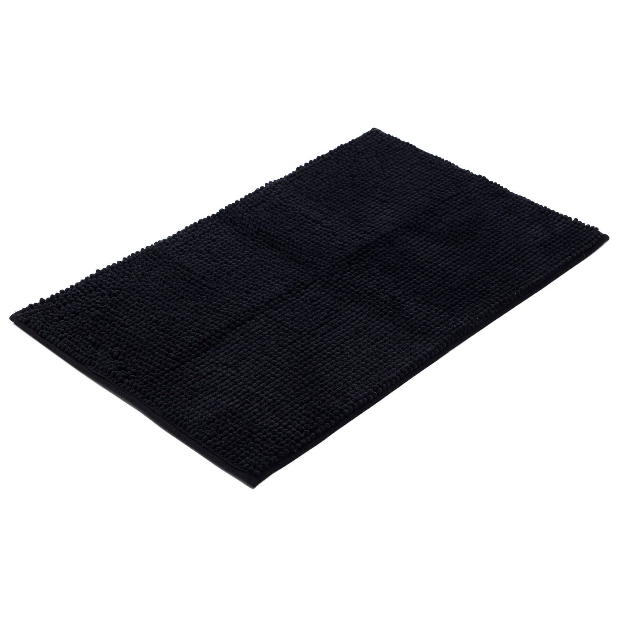 Tapete Microfibra Preto Kasa