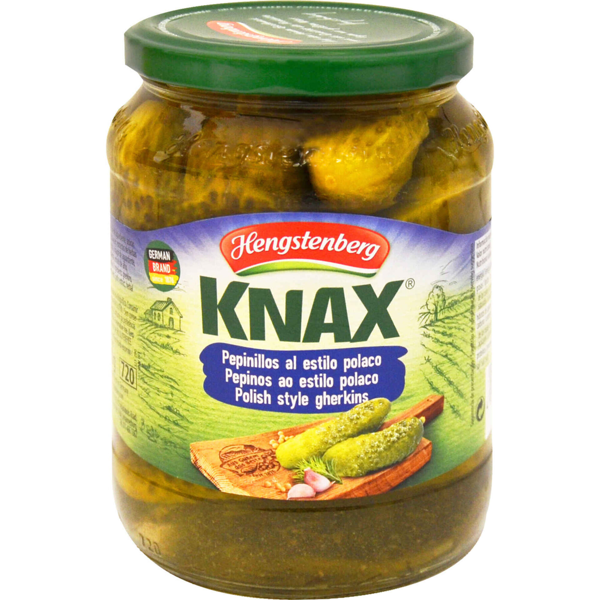 Pepino em Vinagre e Coentros sem Gl&uacute;ten Hengstenberg