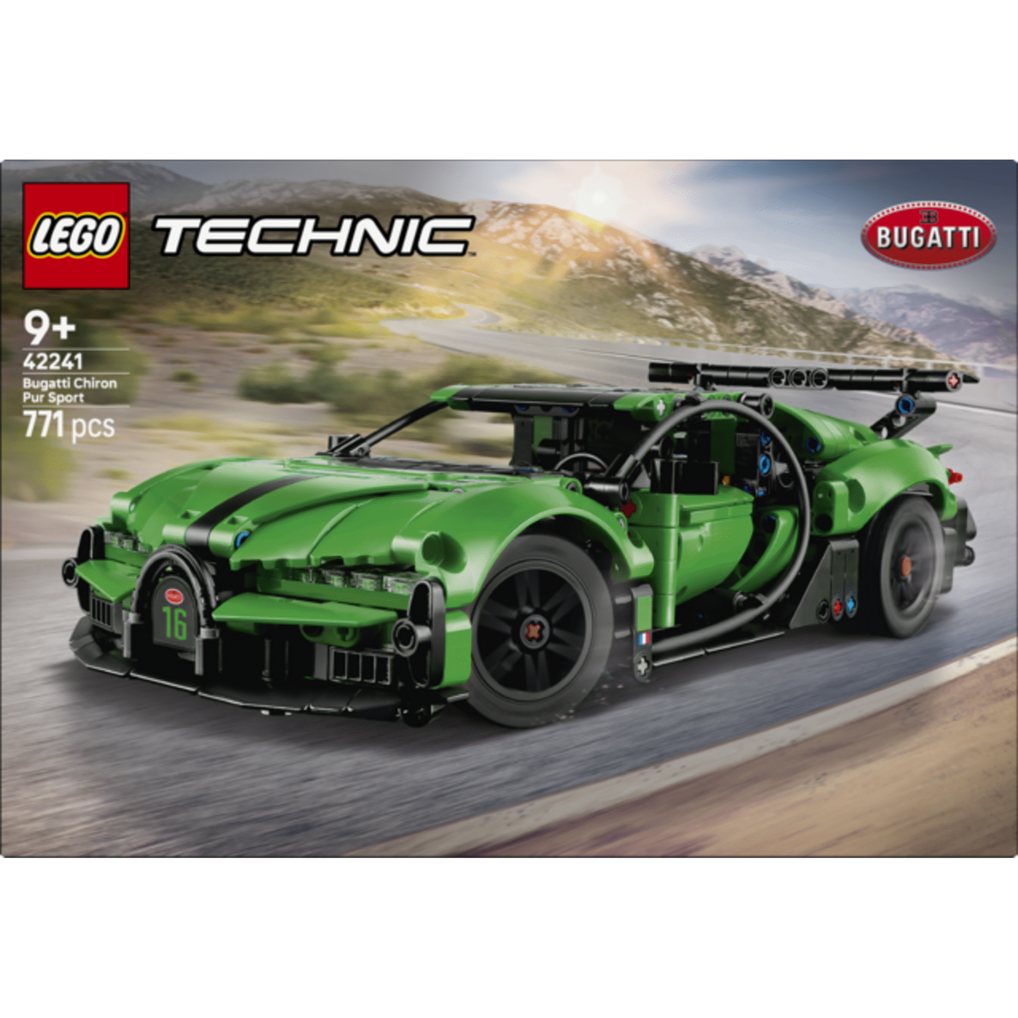 LEGO Technic - Hipercarro Verde Bugatti Chiron Pur Sport - 42241