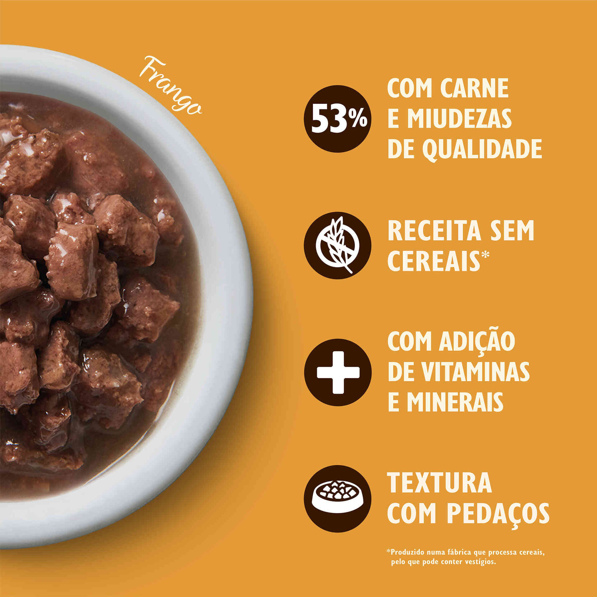 Comida H&uacute;mida para Gato Adulto Tasty Cuts Frango Lily's Kitchen