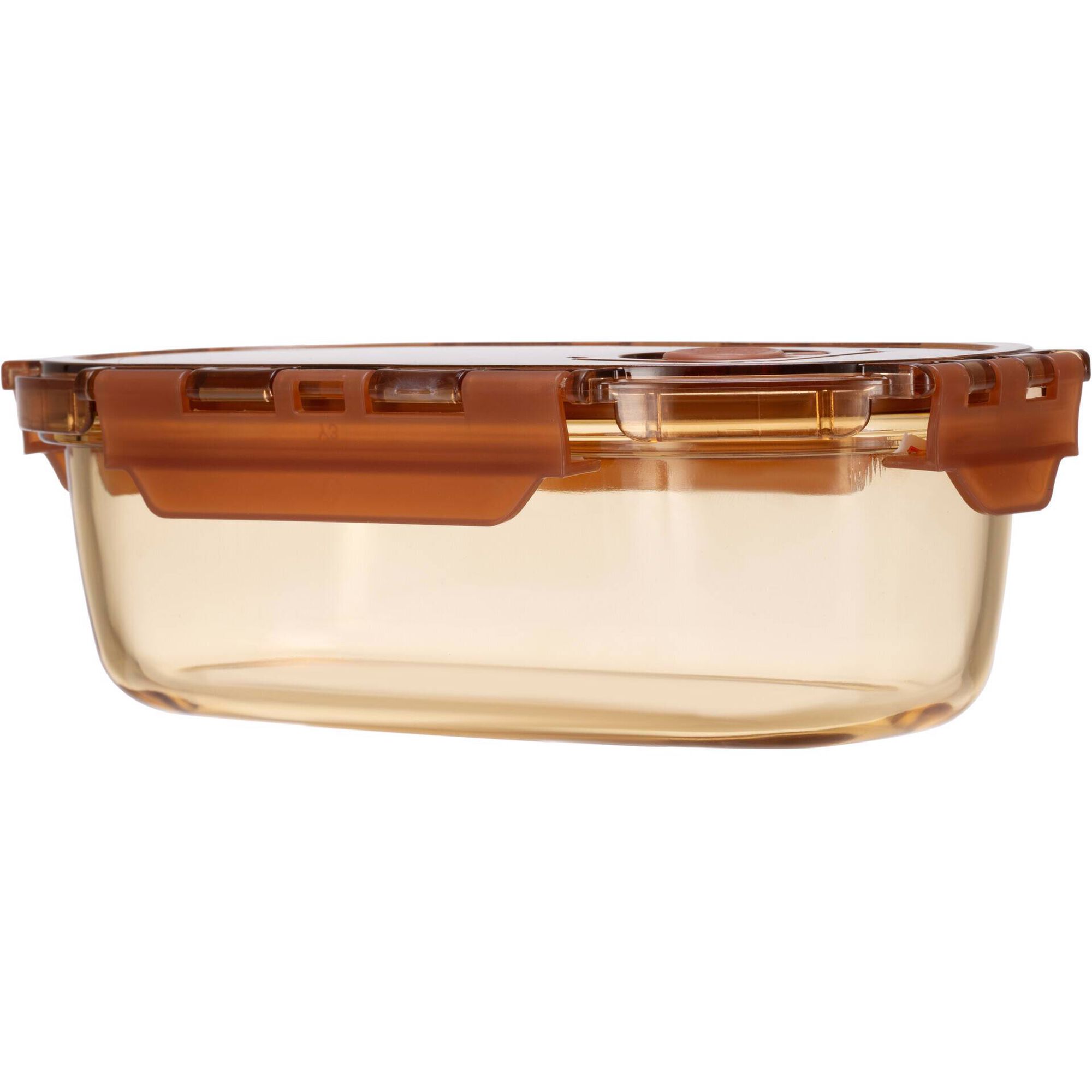 Caixa Hermética 750ml Vidro Ambar