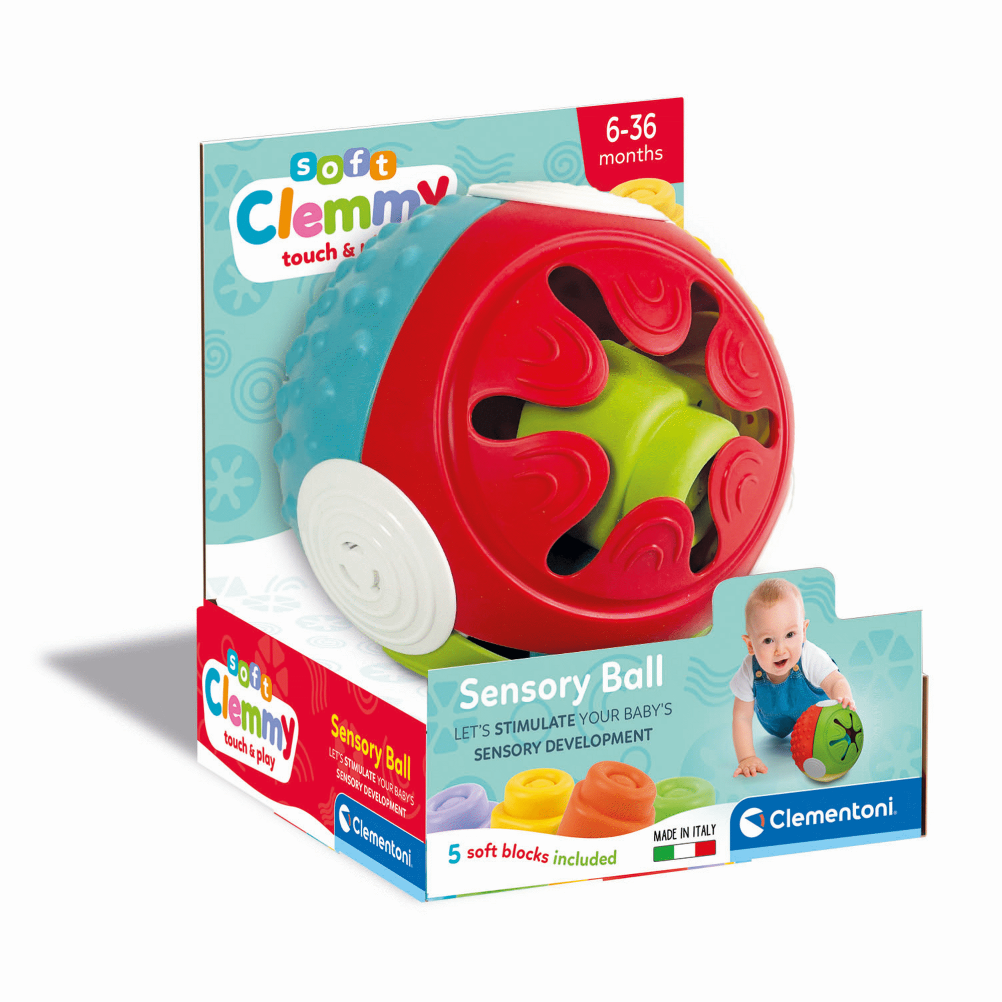 Clementoni - Bola Sensorial Soft Clemmy