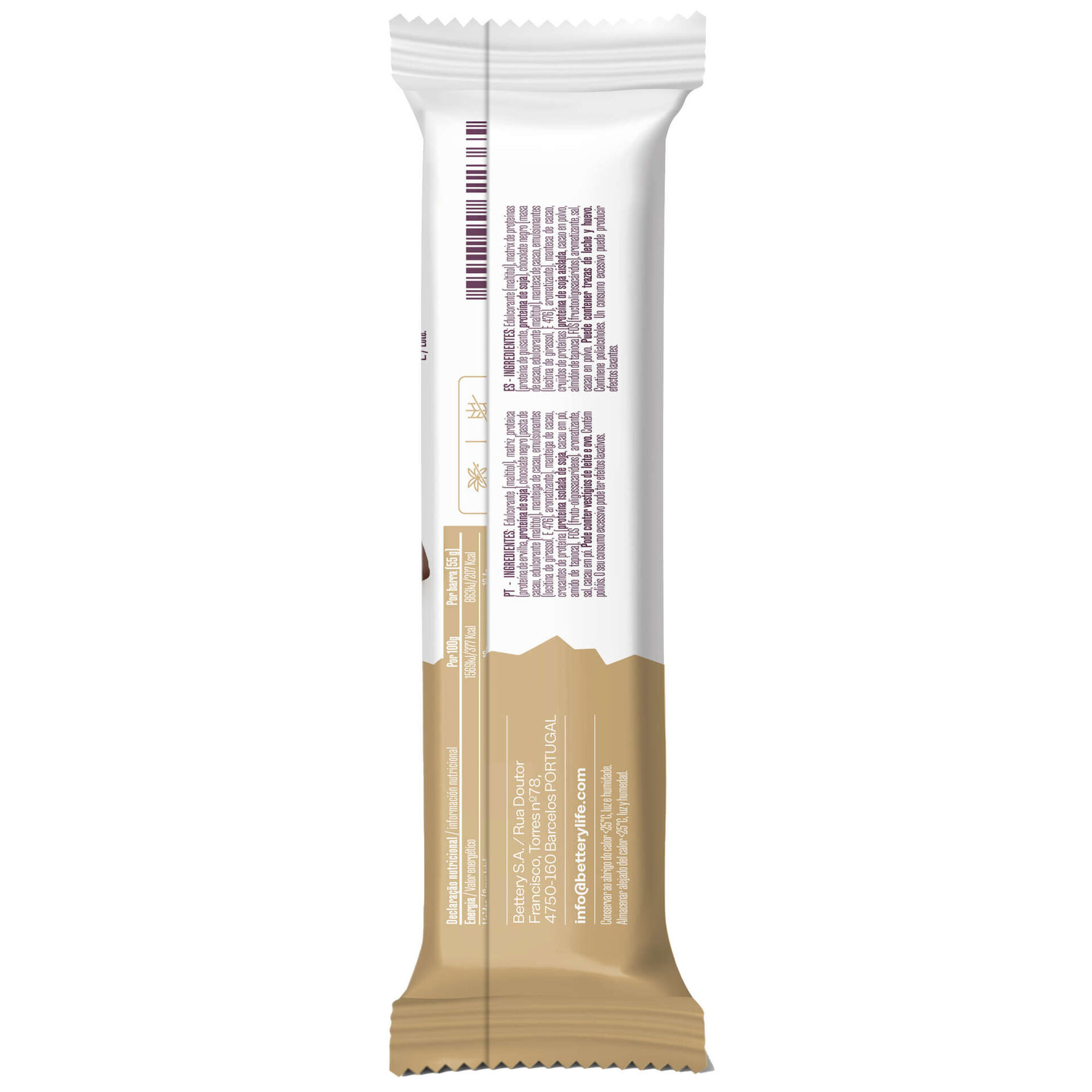 Barra Proteína Vegetal Cookies & Cream Zero sem Glúten