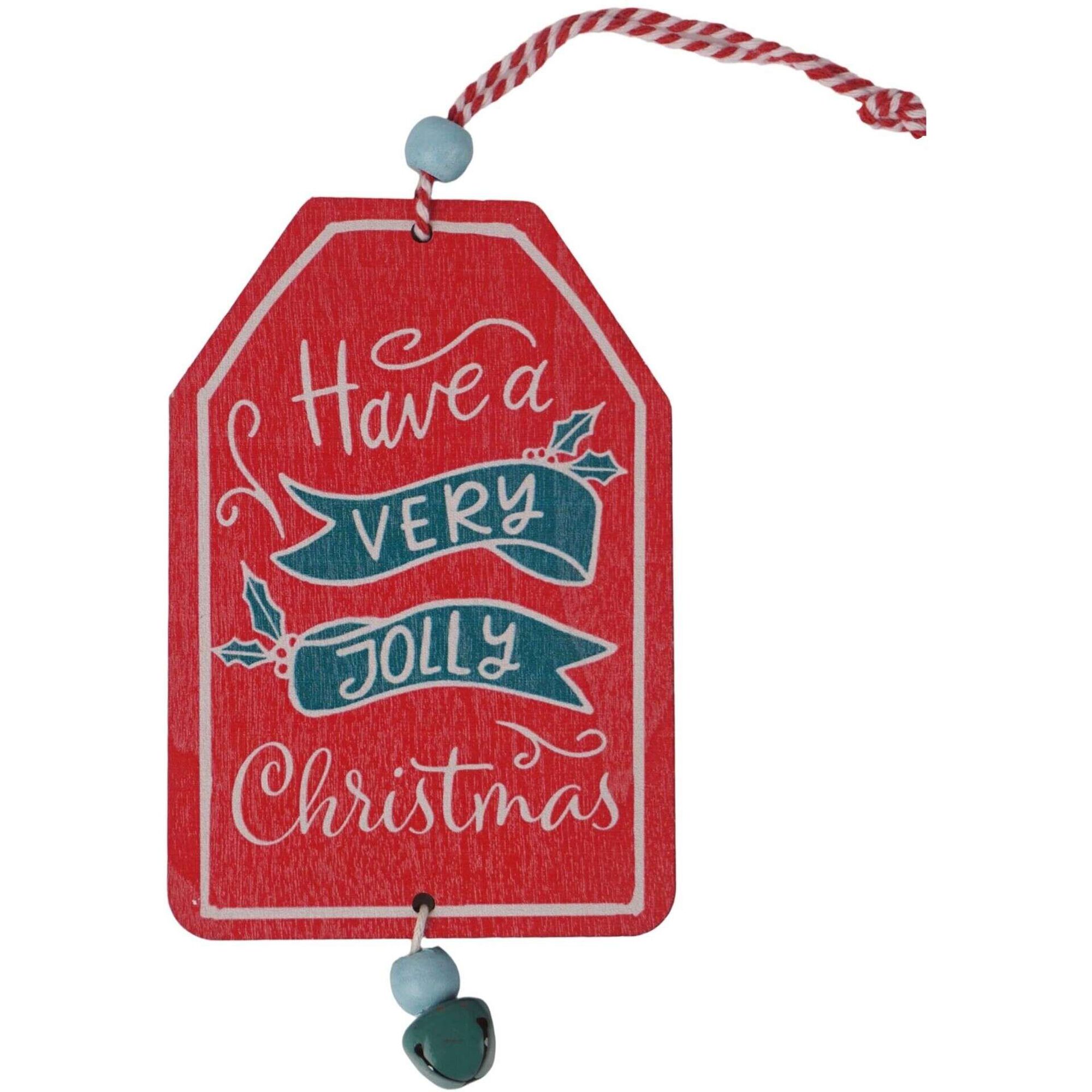 Ornamento Madeira Placa Jolly