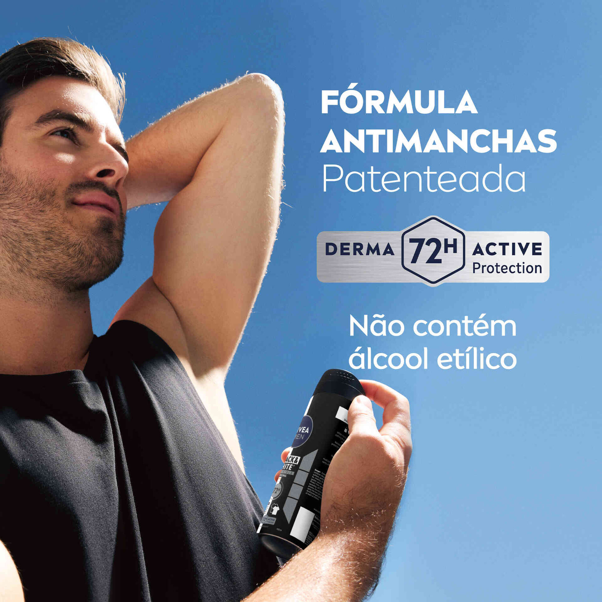 Desodorizante Spray Invisible Black&White Original Nivea Men