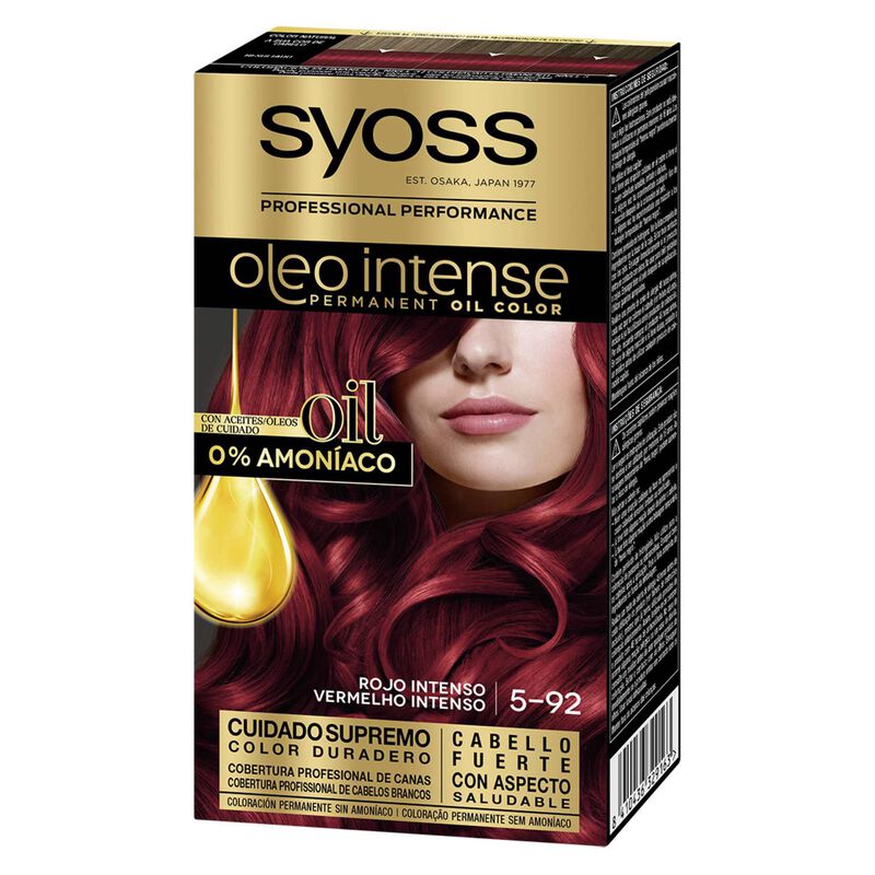 Coloração Permanente Oleo Intense Vermelho 5.92 Syoss