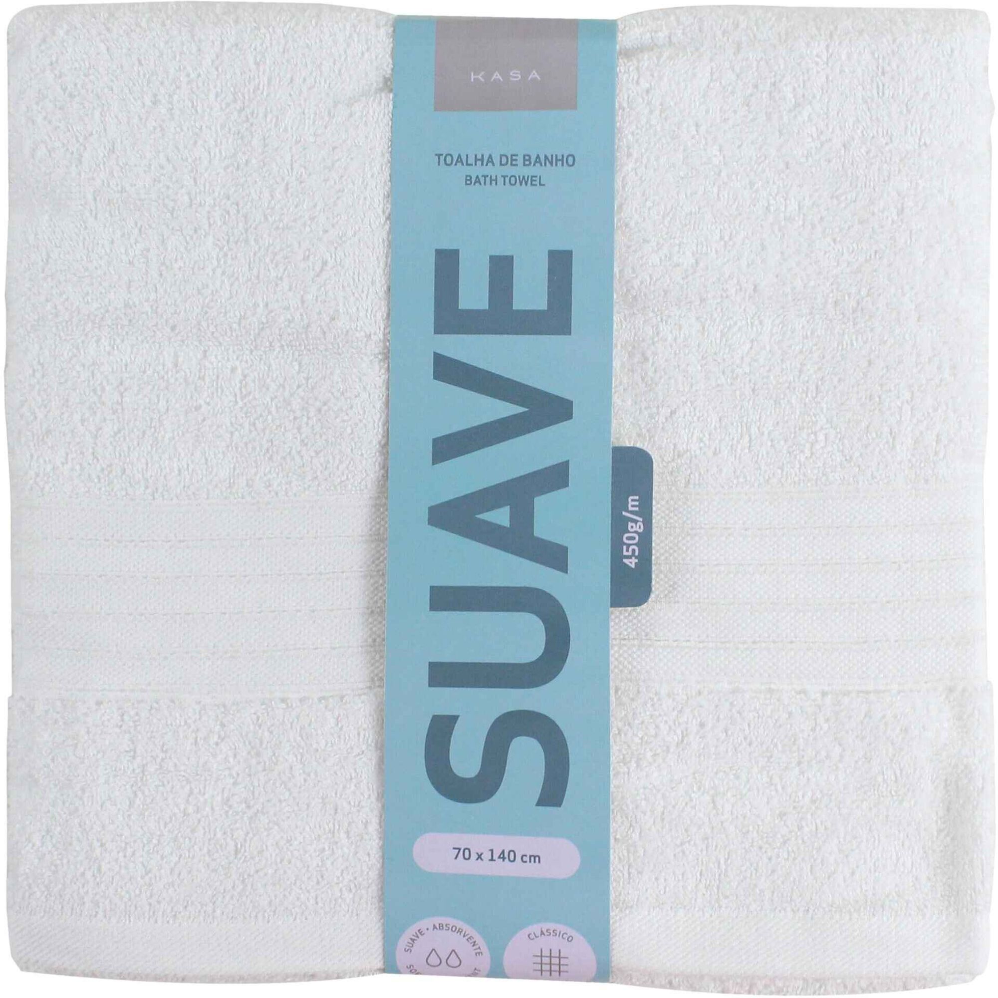Toalha Banho Suave Branco Kasa