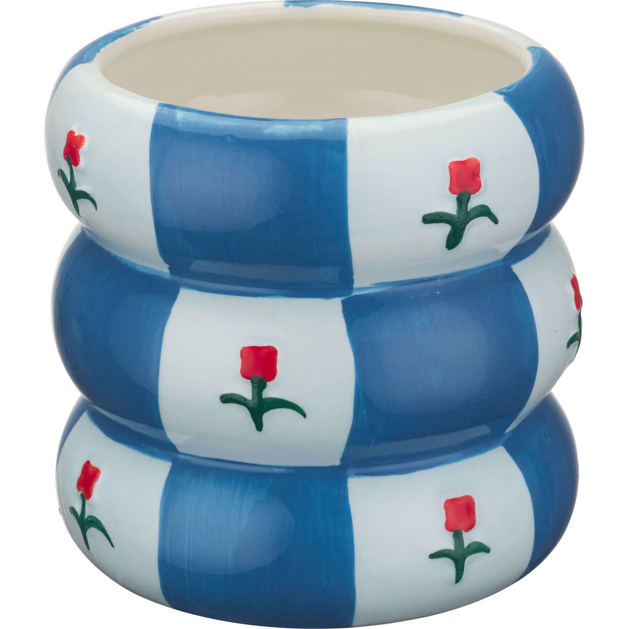 Jarra Tulipas 12x12,3cm Azul Kasa