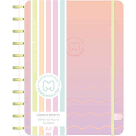 Caderno Smart Espiral A4 Pautado (v&aacute;rias cores) Marshmallow