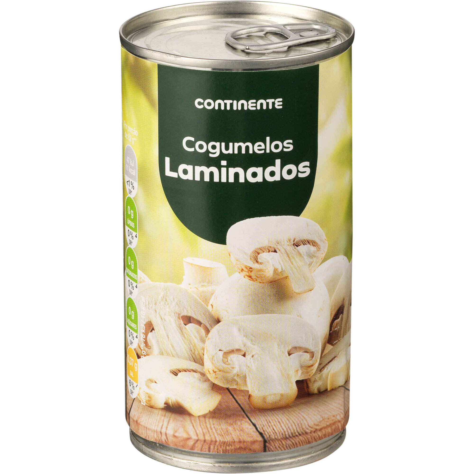 Cogumelos Laminados em Lata Continente