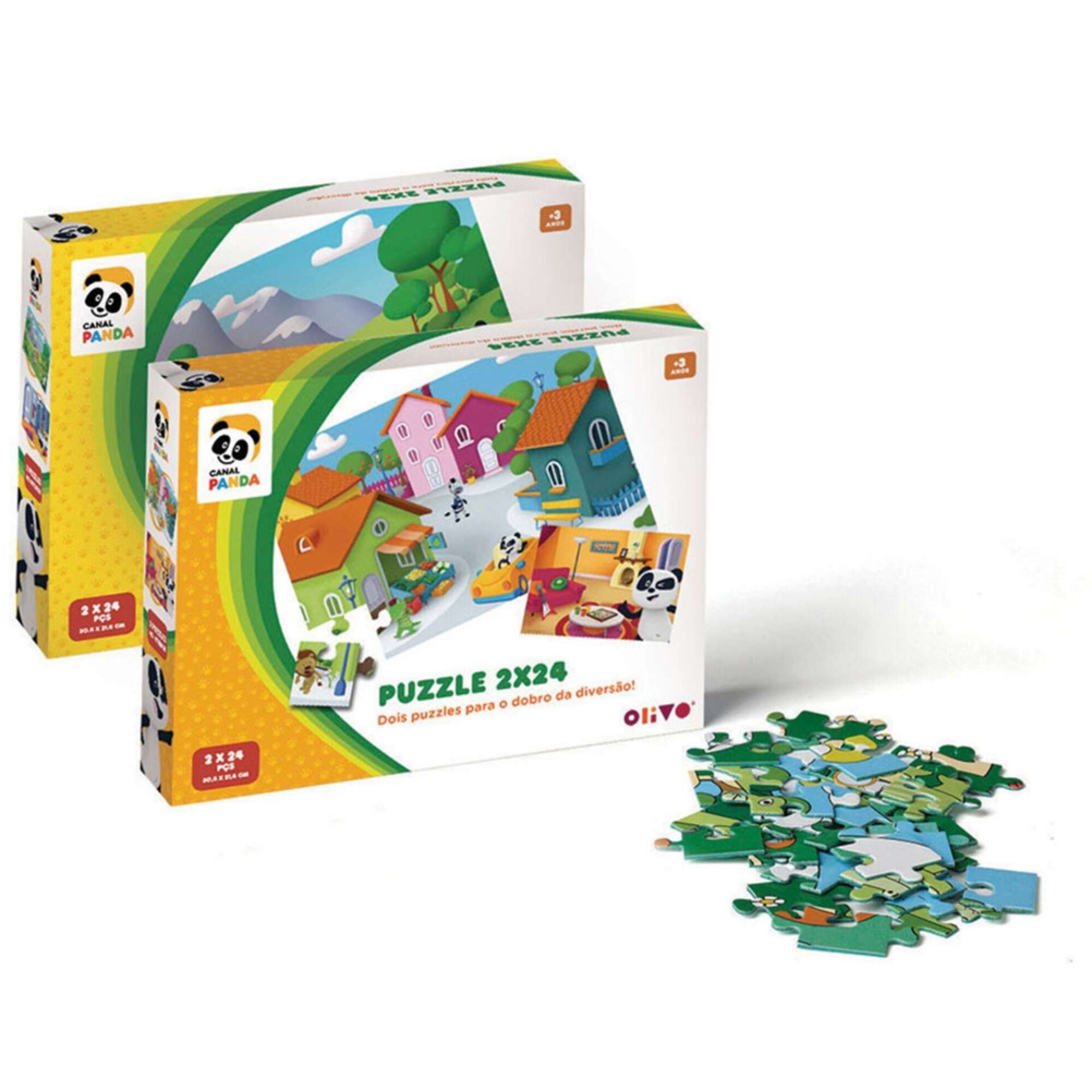 Puzzles Panda 2x24 Peças