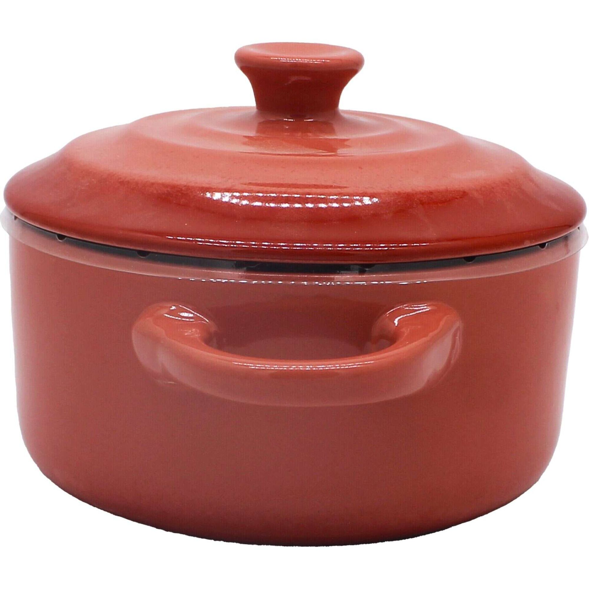 Mini Caçarola para Forno Grés 700ml Terracota
