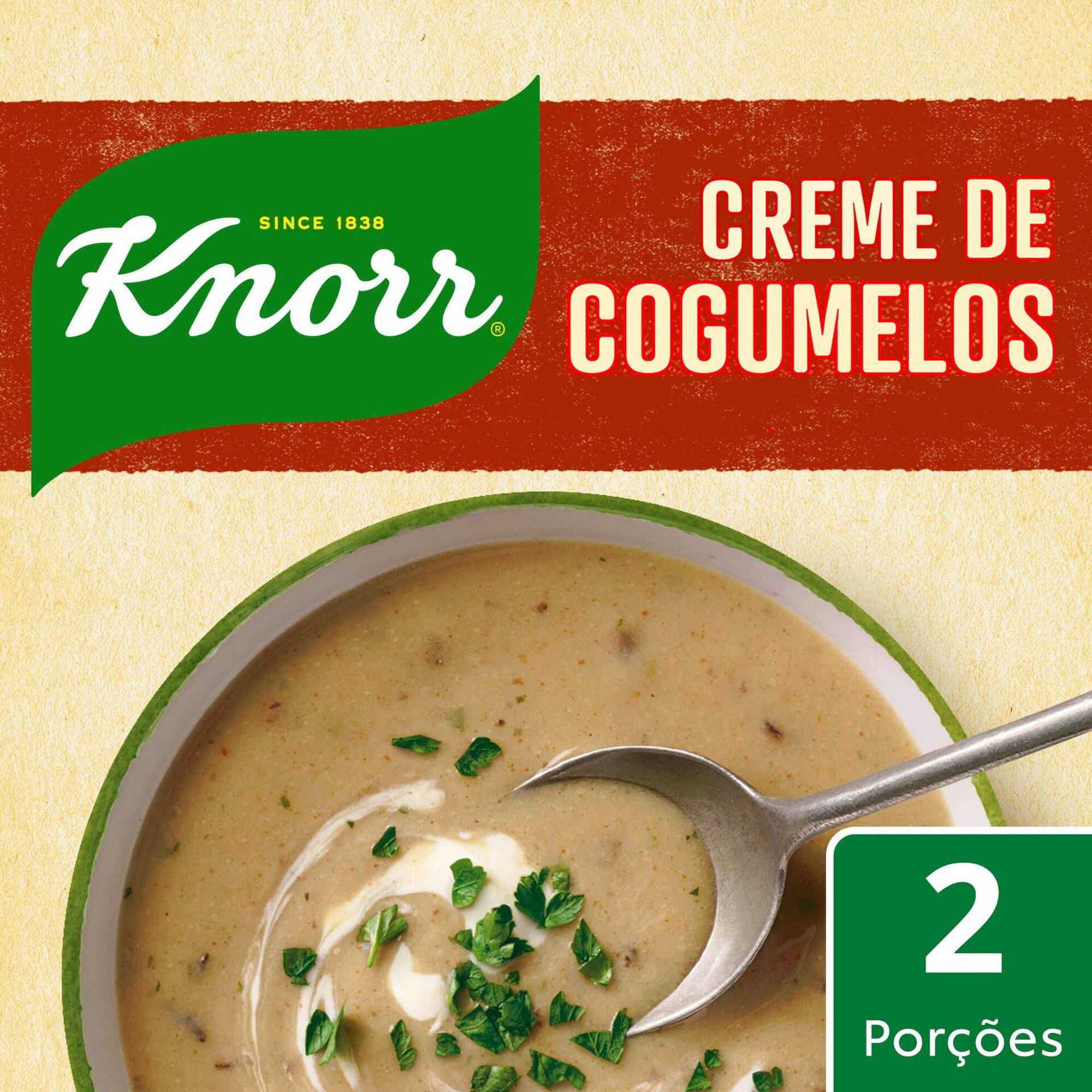 Creme de Cogumelos e Queijo Mascarpone