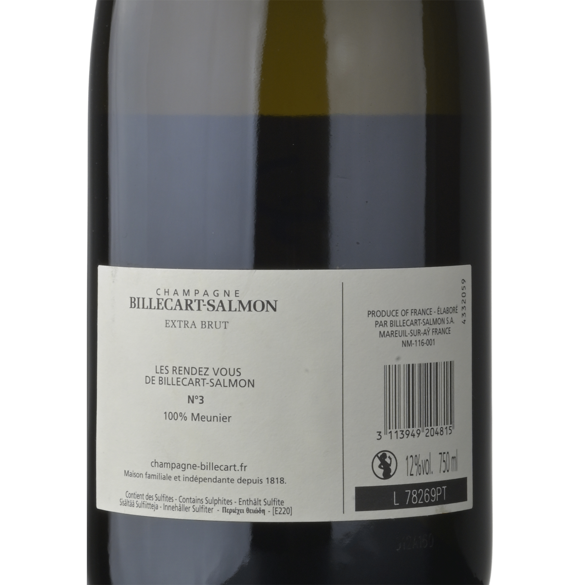 Billecart-Salmon Meunier Extra Brut Champanhe