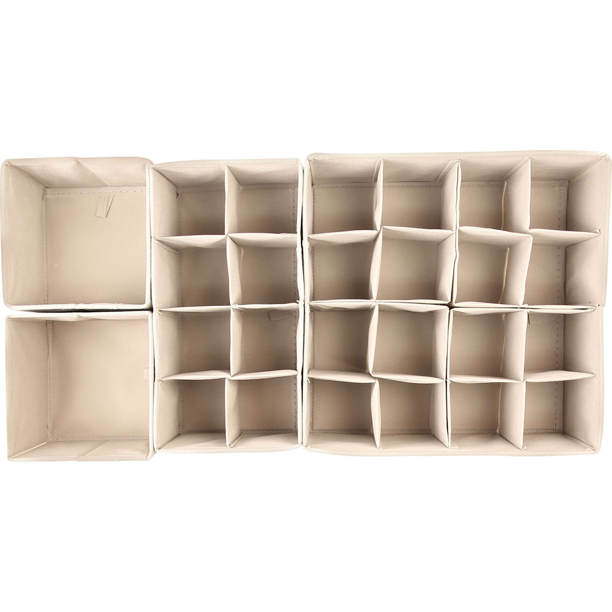 Conjunto 4 Organizadores Gaveta Bege