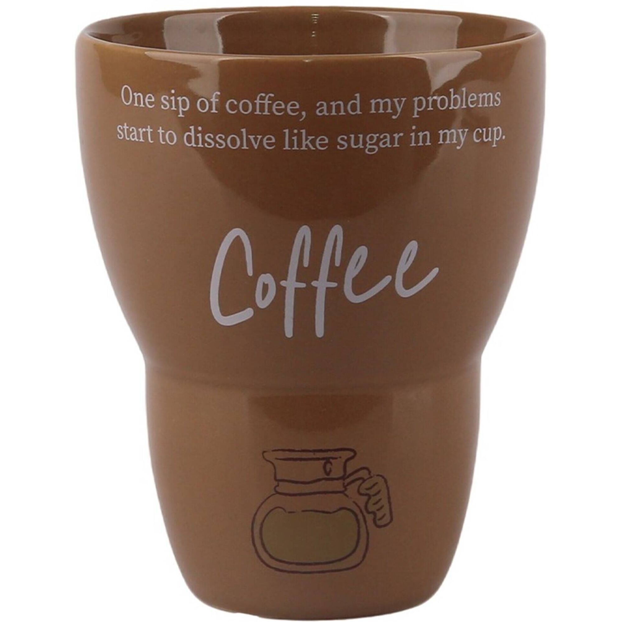 Copo 380ml Coffee Castanho Kasa