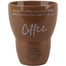 Copo 380ml Coffee Castanho Kasa