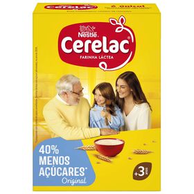 Papa Infantil Farinha L&aacute;ctea com 40% Menos A&ccedil;&uacute;cares +3A Cerelac