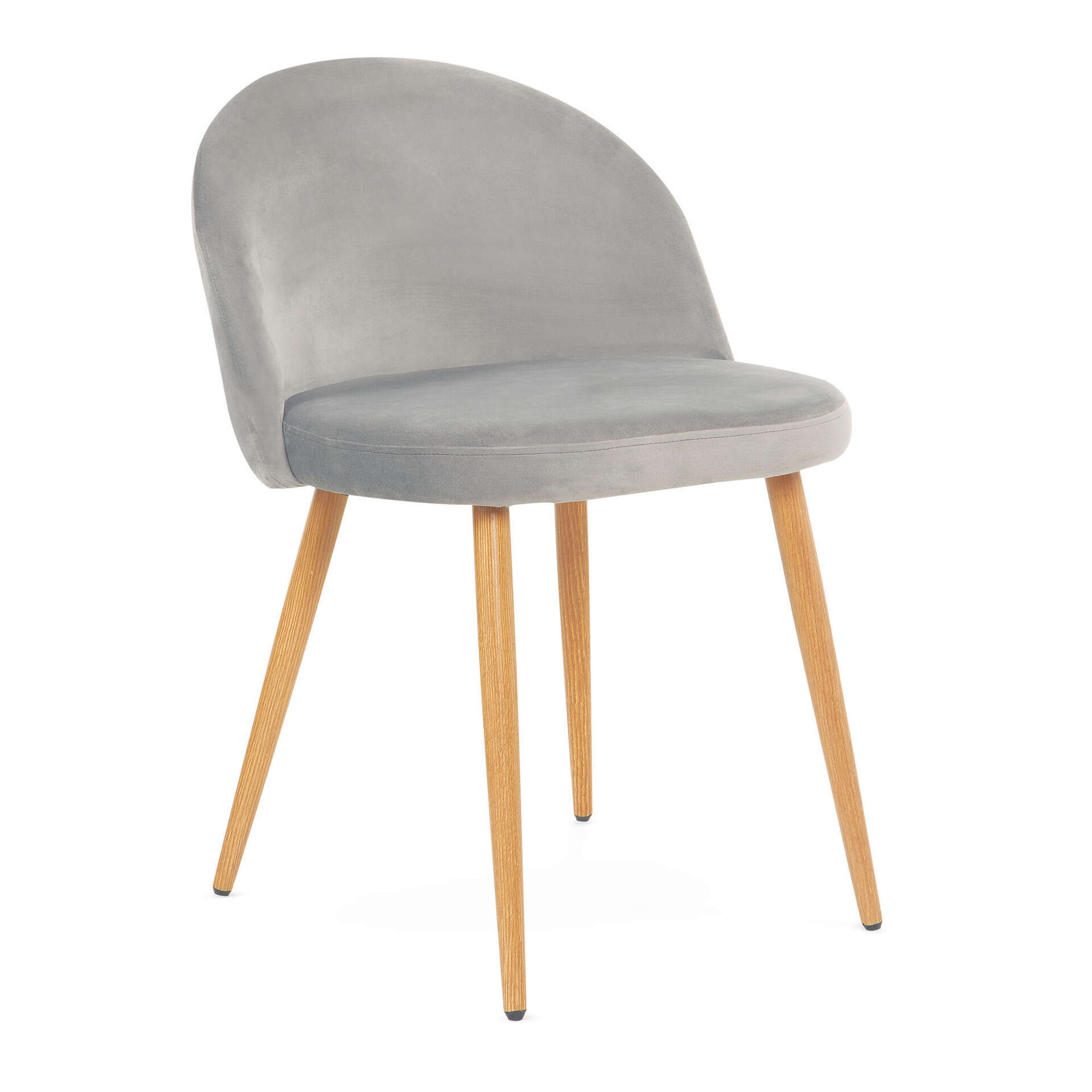 Cadeira Estofada Cinza Milan Kasa