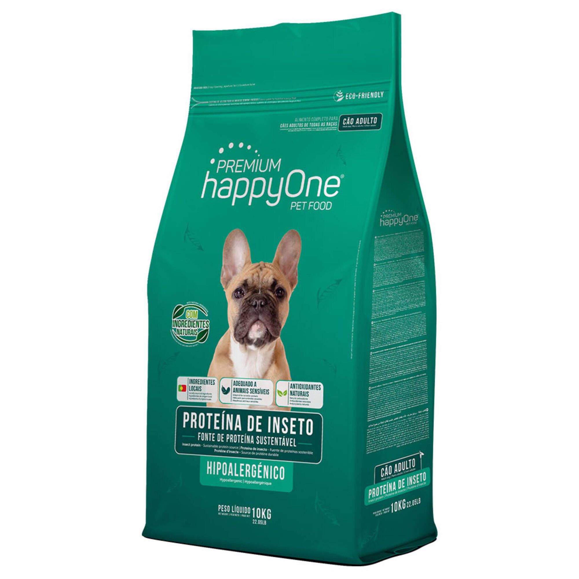 Ra&ccedil;&atilde;o para C&atilde;o Adulto Prote&iacute;na de Insetos happyOne Premium